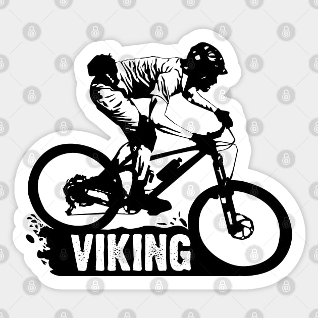 Slightly wrong - Biking Sticker by andantino